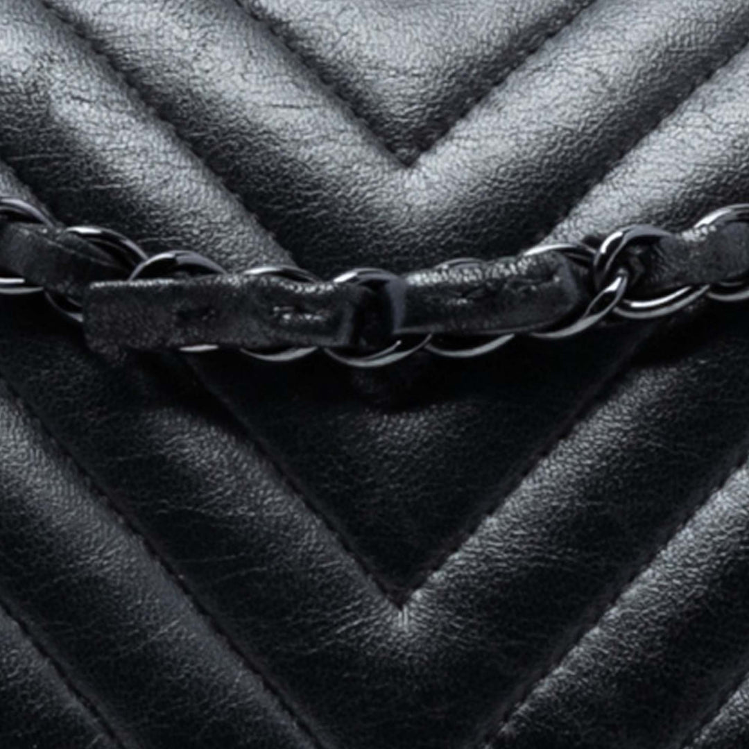 Chanel Medium Classic Chevron Cuir d’agneau So Double rabat