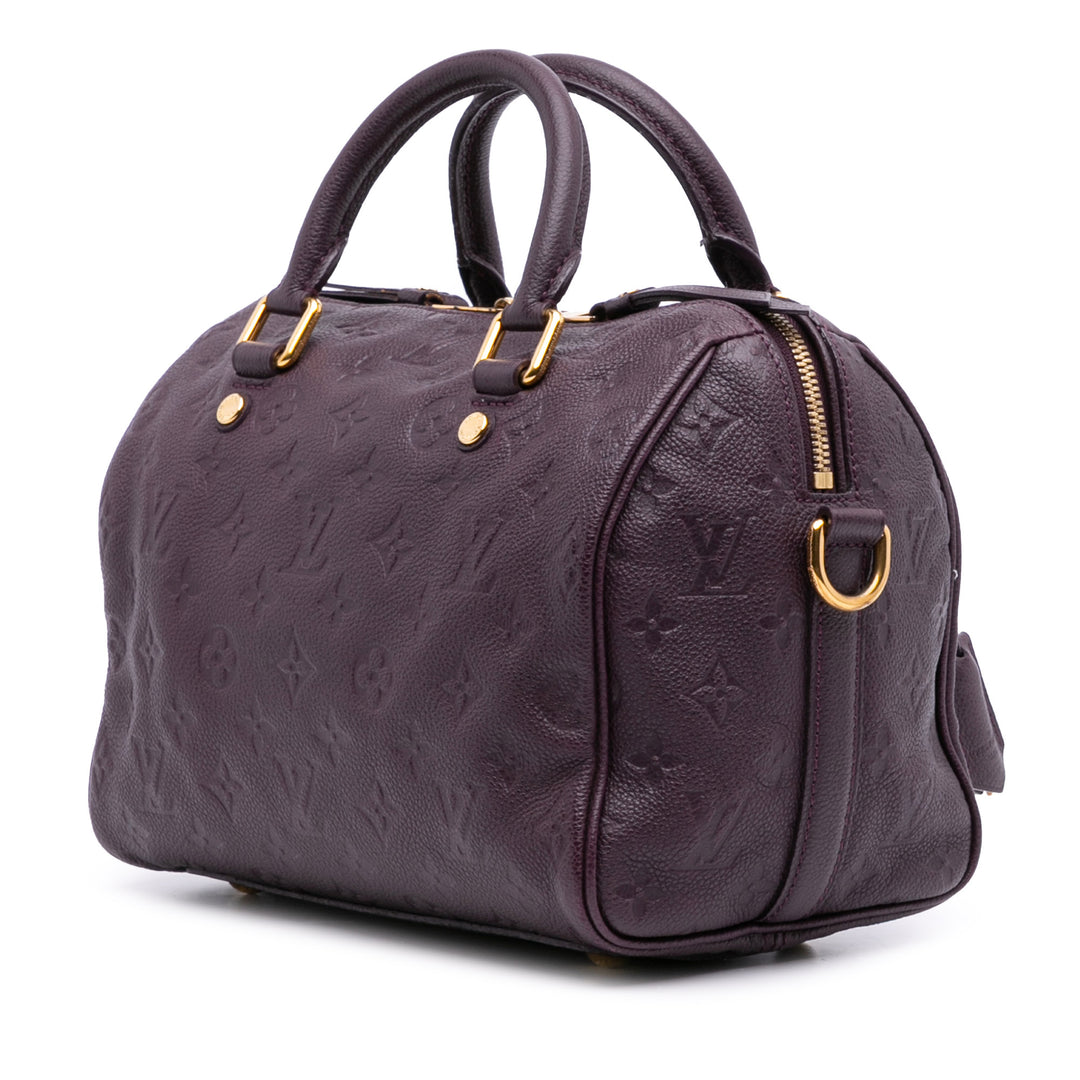 Louis Vuitton Monogram Empreinte Speedy Bandouliere 25 Violet