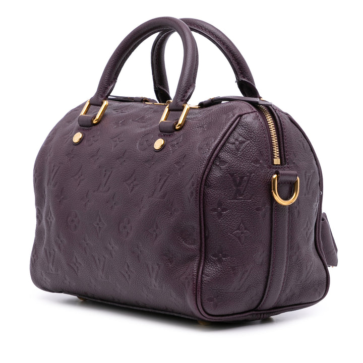 Louis Vuitton Monogram Empreinte Speedy Bandouliere 25 Violet