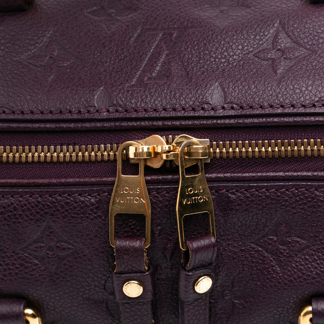 Louis Vuitton Monogram Empreinte Speedy Bandouliere 25 Violet