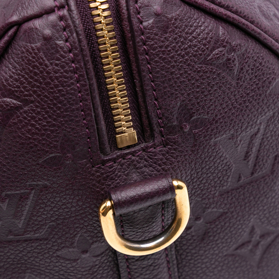 Louis Vuitton Monogram Empreinte Speedy Bandouliere 25 Violet