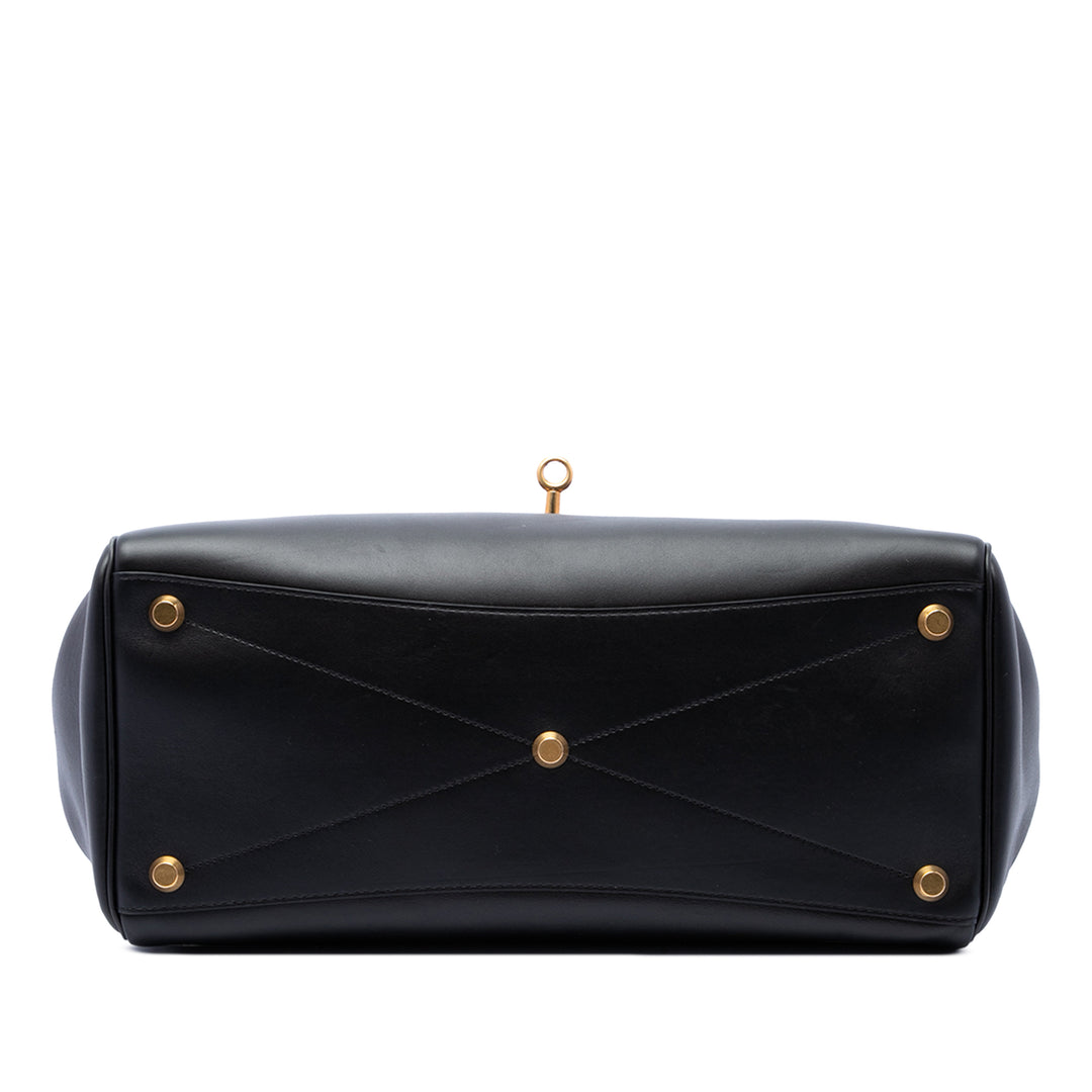 Balenciaga Cabas Bel Air Carry All Moyen Cuir de veau lisse Noir – vue 3 – GABY PARIS