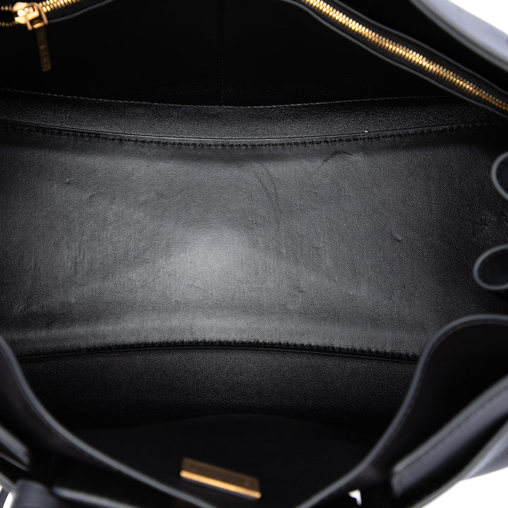Balenciaga Cabas Bel Air Carry All Moyen Cuir de veau lisse Noir – vue 4 – GABY PARIS