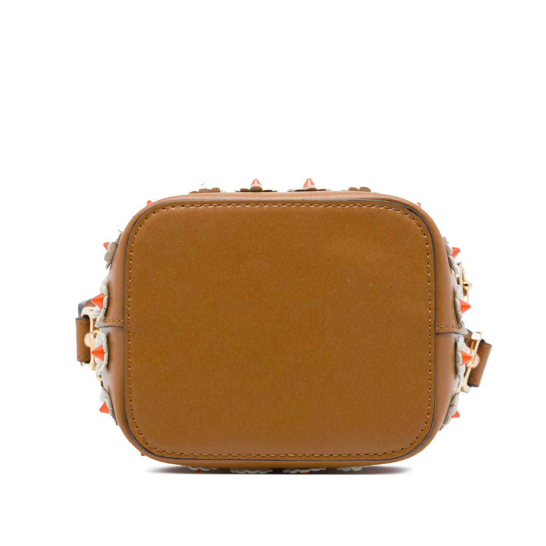 Fendi clouté Mon Tresor Sac seau Mini Marron – vue 3 – GABY PARIS
