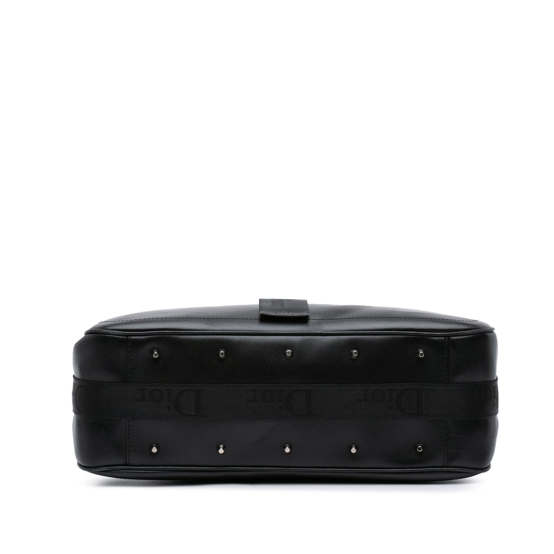 Coated Canvas Crystal Hardcore Handbag Black - Gaby Paris
