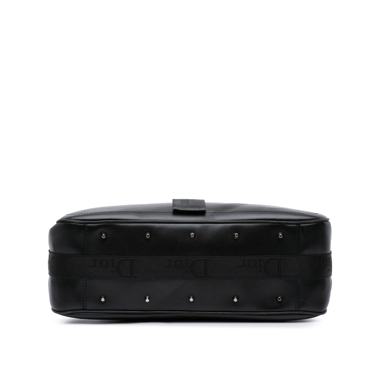 Coated Canvas Crystal Hardcore Handbag Black - Gaby Paris