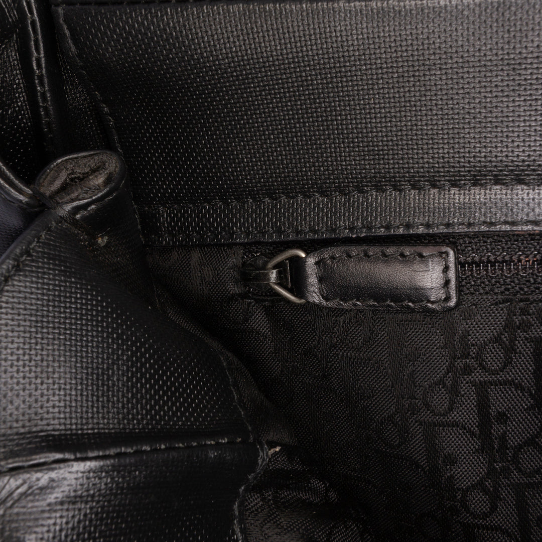 Coated Canvas Crystal Hardcore Handbag Black - Gaby Paris