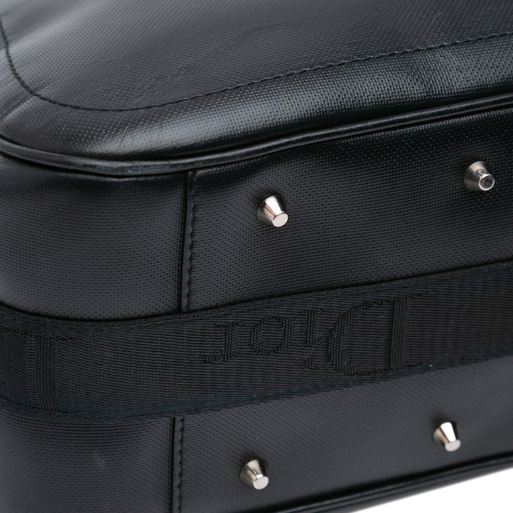 Coated Canvas Crystal Hardcore Handbag Black - Gaby Paris
