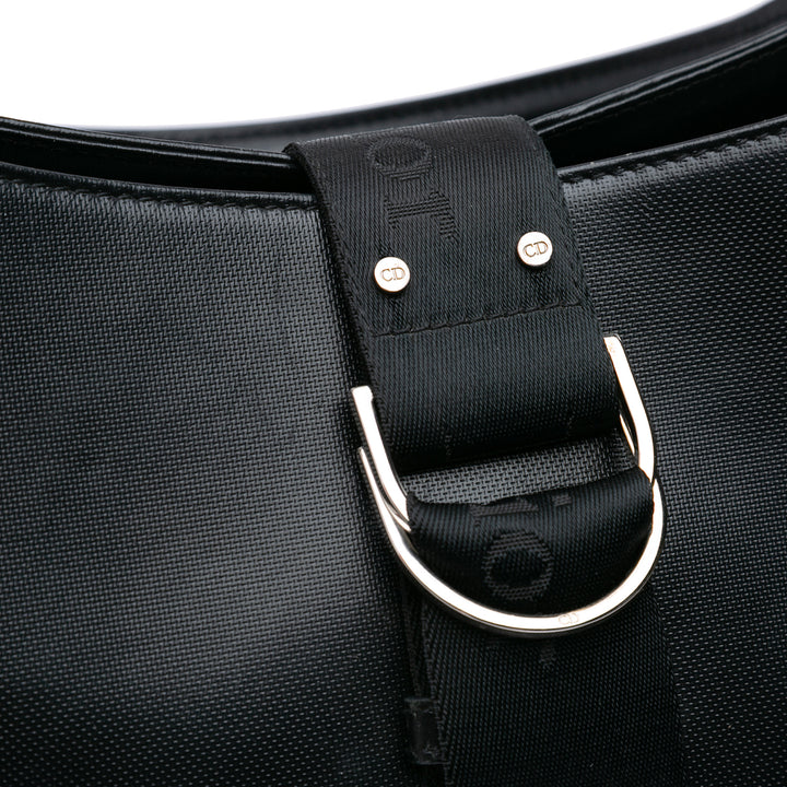Coated Canvas Crystal Hardcore Handbag Black - Gaby Paris