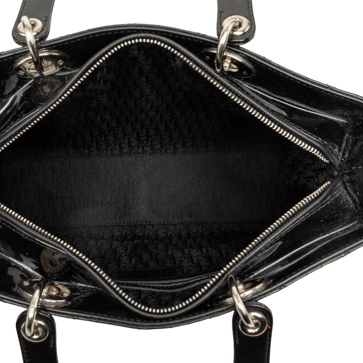 Dior Lady Dior Cannage Grand Noir – vue 4 – GABY PARIS