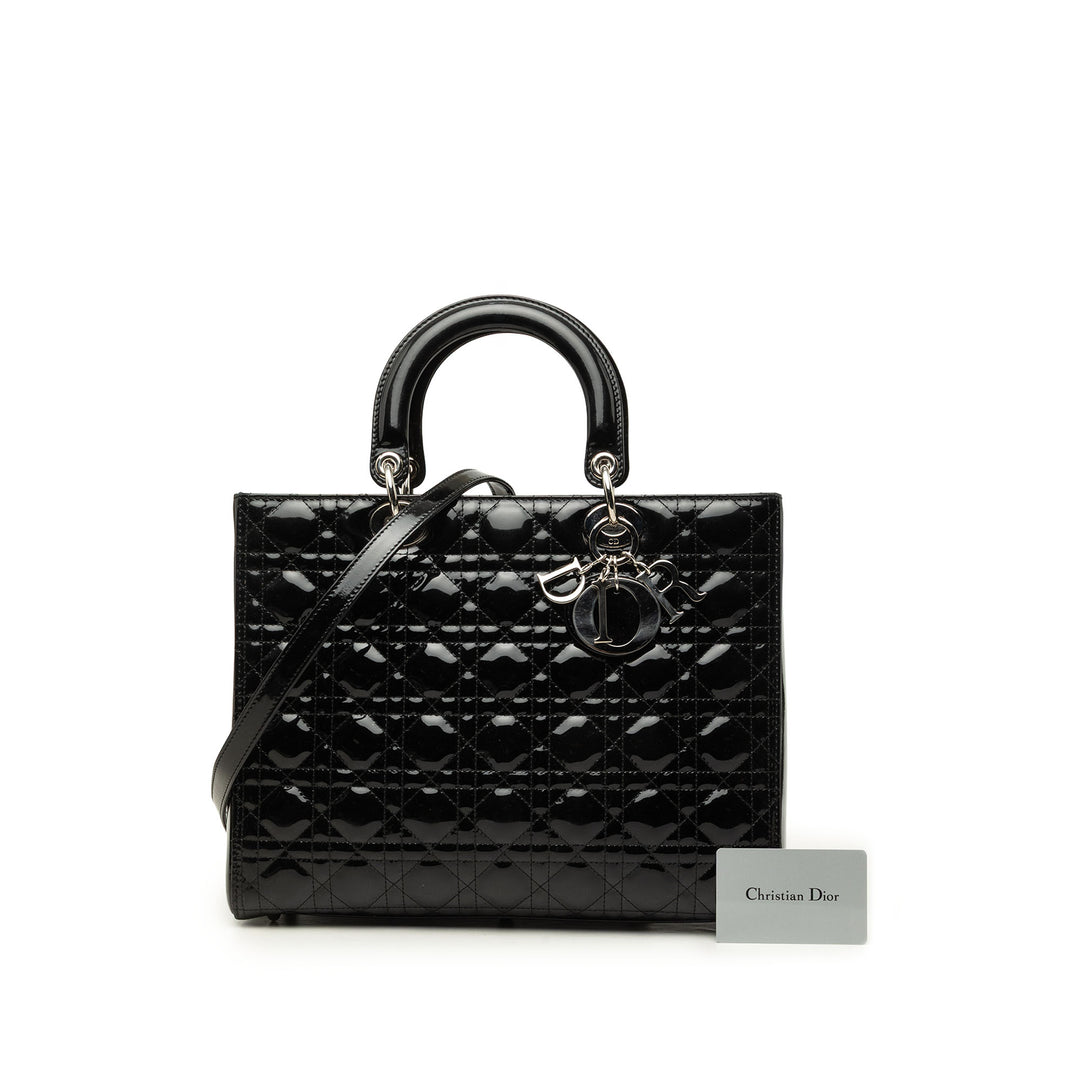 Dior Lady Dior Cannage Grand Noir – vue 7 – GABY PARIS