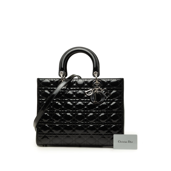 Dior Lady Dior Cannage Grand Noir – vue 7 – GABY PARIS