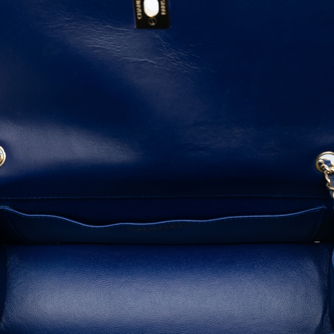 Chanel CC Matelassé Cuir d’agneau Long à rabat