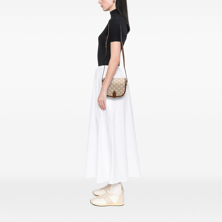 Triomphe Folco Sac Moyen Triomphe enduite Blanc