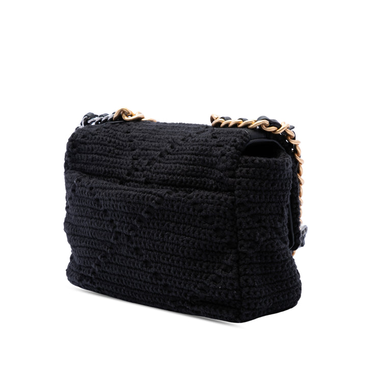 Crochet 19 à rabat Moyen Noir