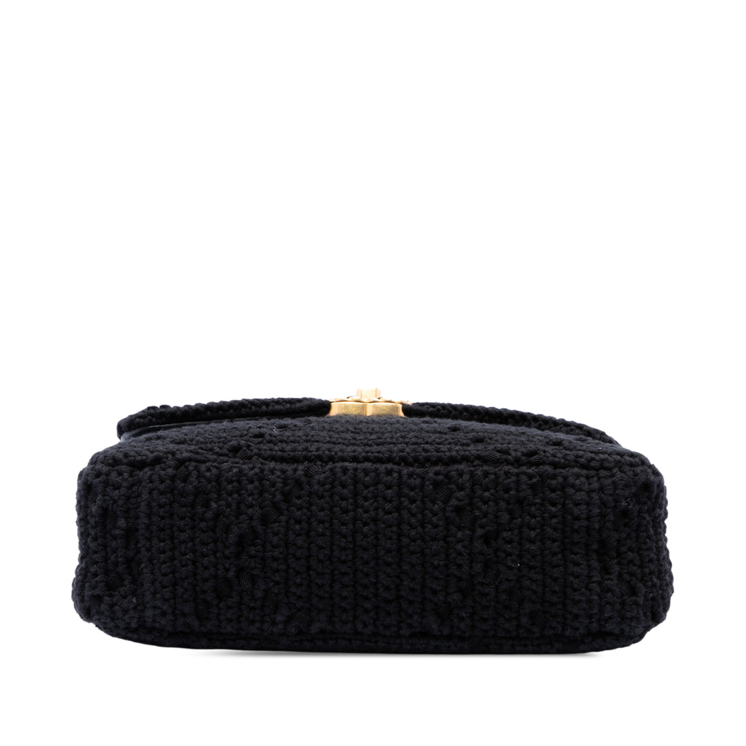 Crochet 19 à rabat Moyen Noir