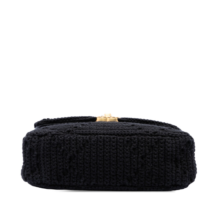 Crochet 19 à rabat Moyen Noir