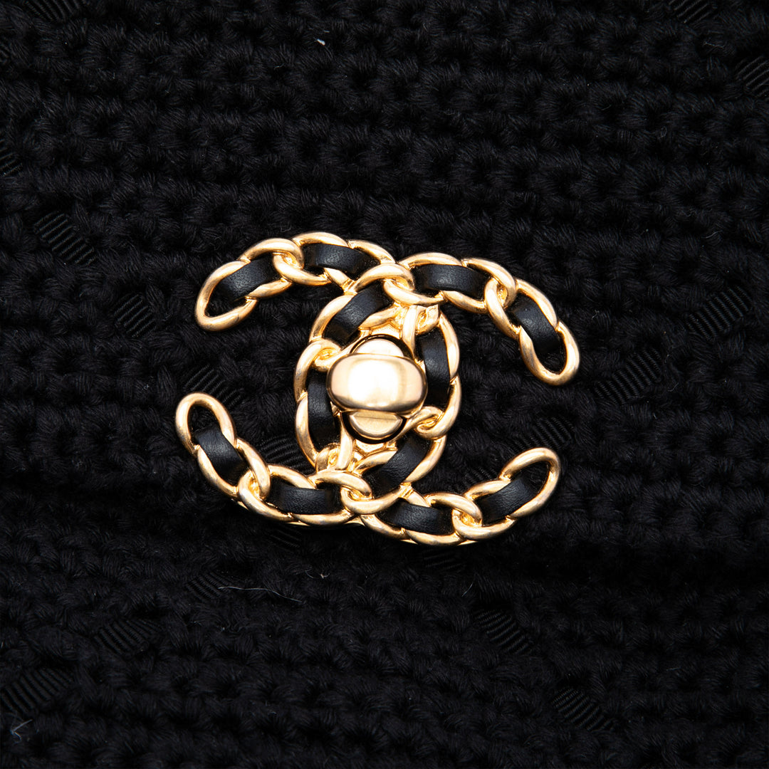 Crochet 19 à rabat Moyen Noir