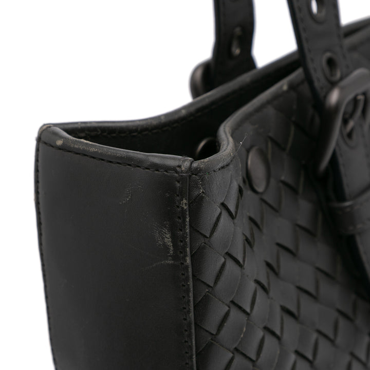 Nappa Intrecciato Tote Black - Gaby Paris