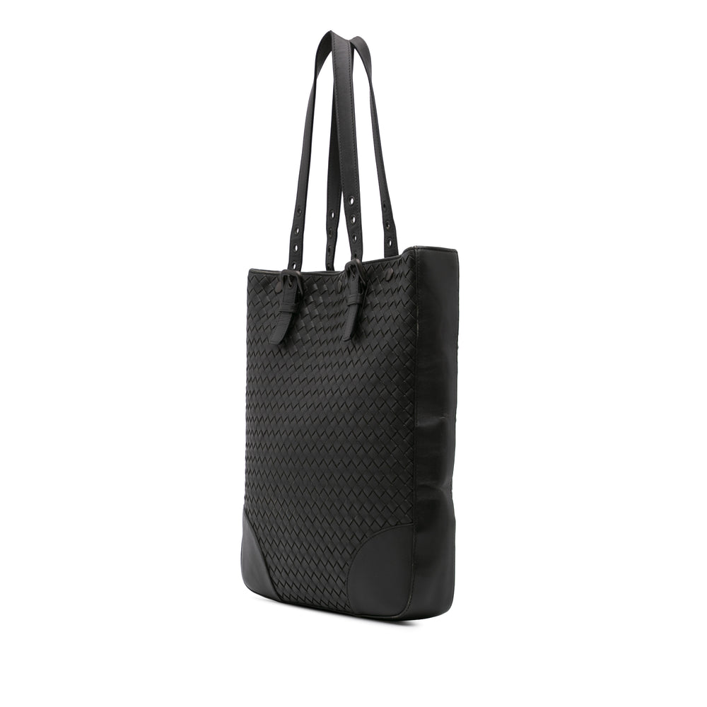 Nappa Intrecciato Tote Black - Gaby Paris