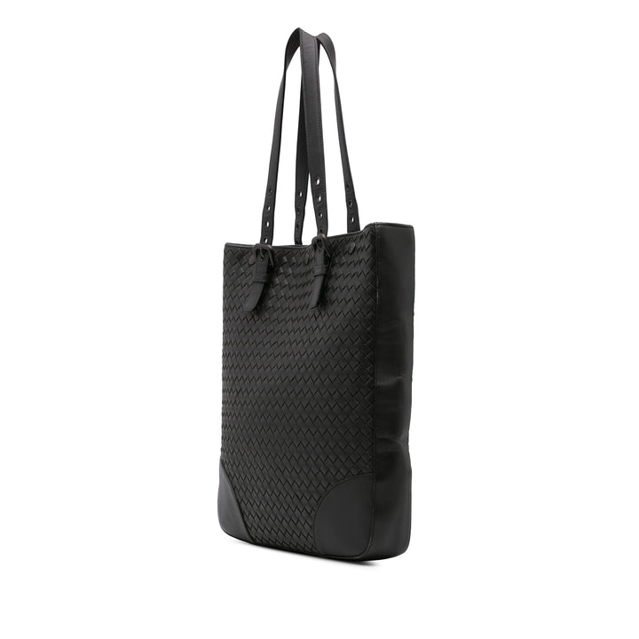 Nappa Intrecciato Tote Black - Gaby Paris