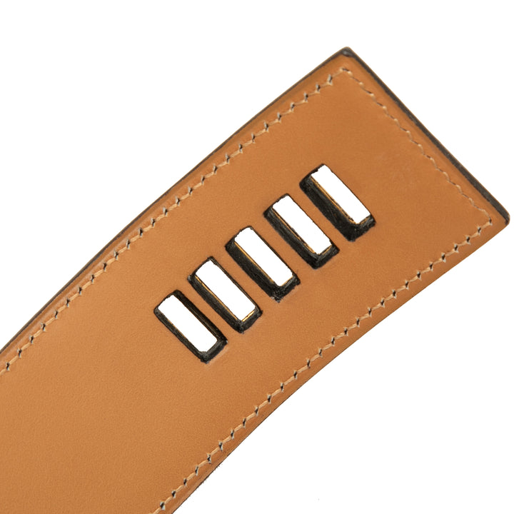 Box Veau Collier de Chien Ceinture 70 Box Marron