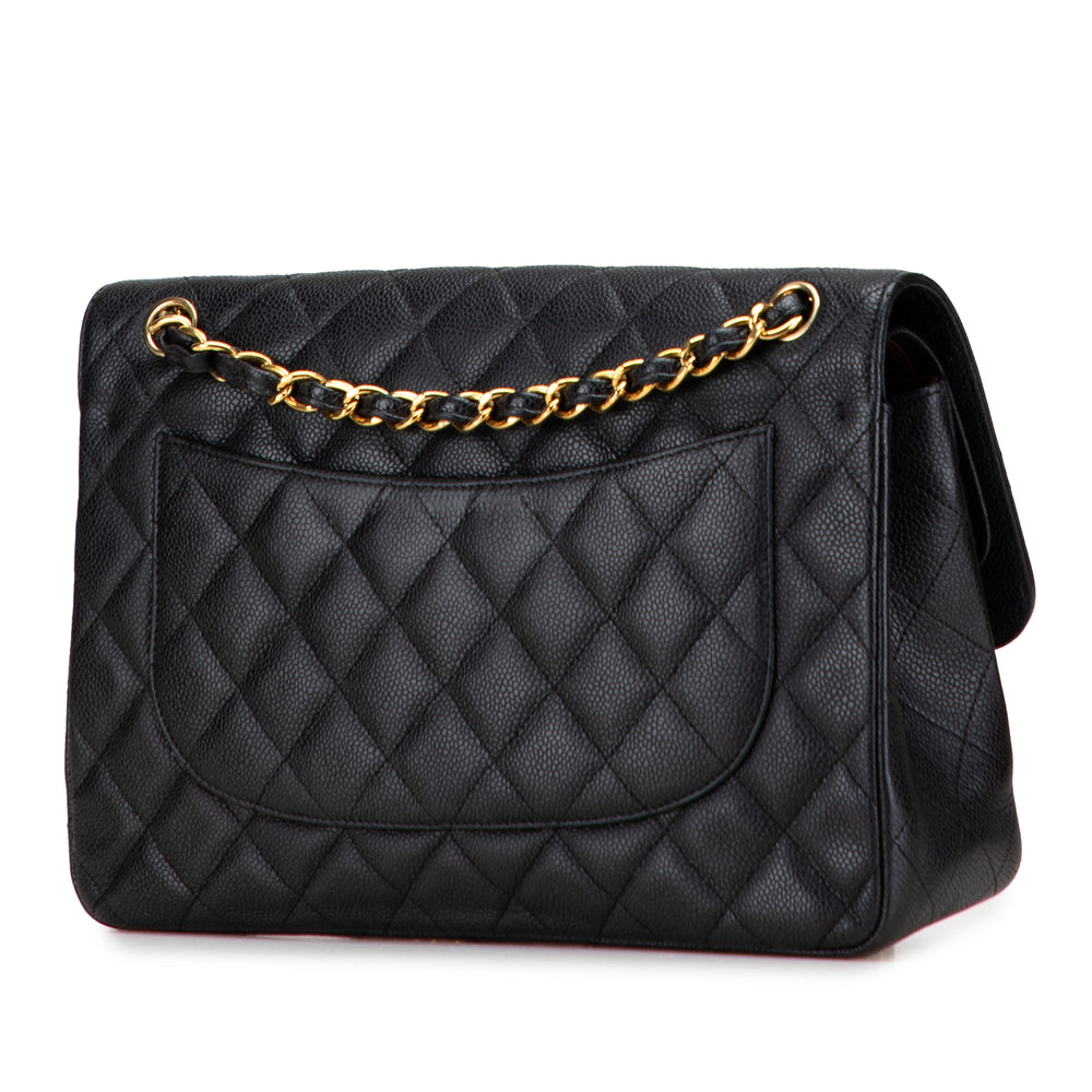 Chanel Jumbo Classic Caviar Double rabat Noir – GABY PARIS Authentique