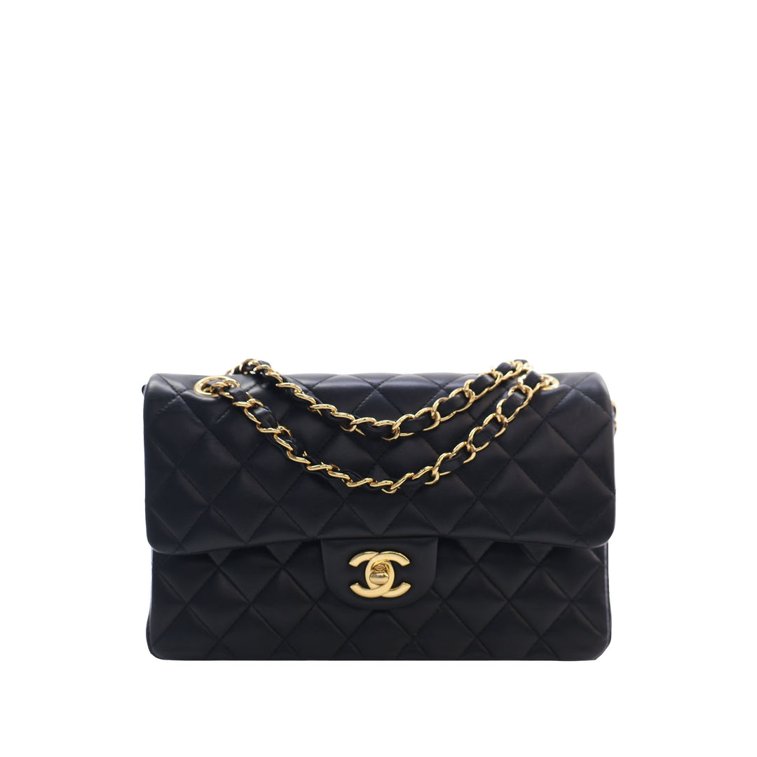 Chanel Small Classic Cuir d’agneau Double rabat