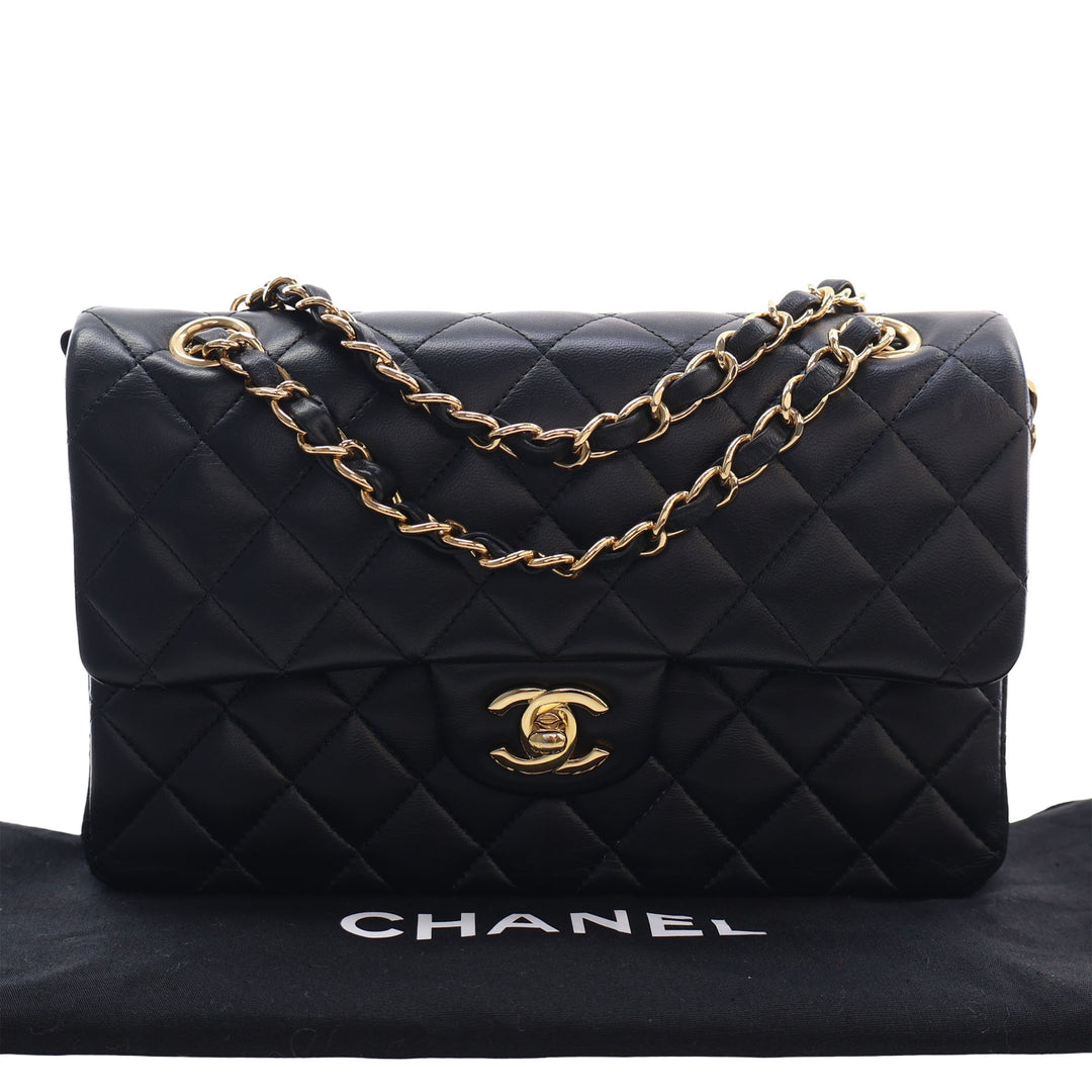 Chanel Small Classic Cuir d’agneau Double rabat