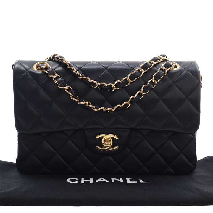 Chanel Small Classic Cuir d’agneau Double rabat