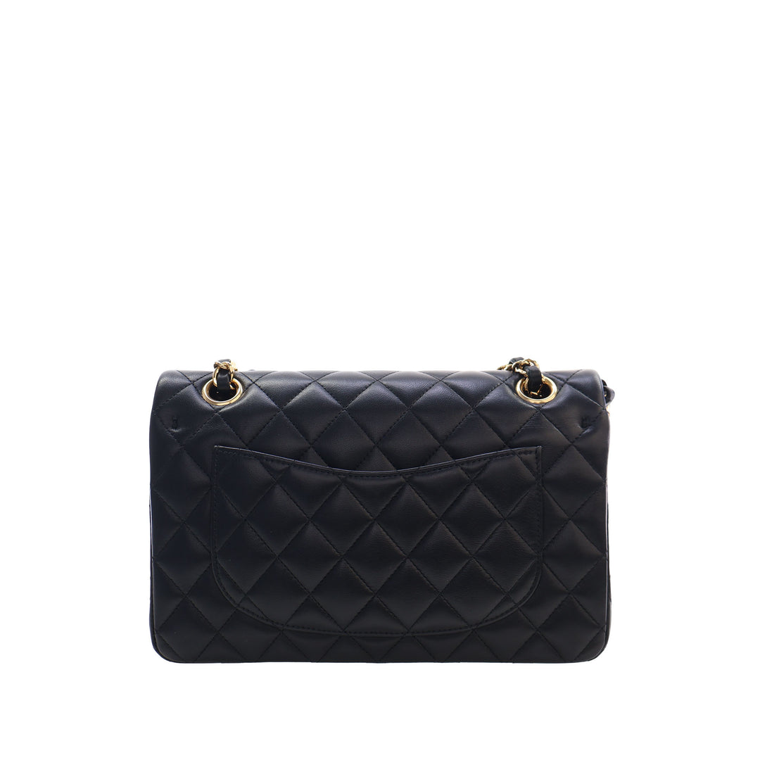 Chanel Small Classic Cuir d’agneau Double rabat