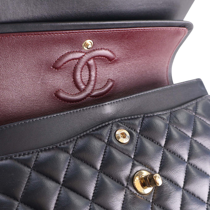 Chanel Small Classic Cuir d’agneau Double rabat