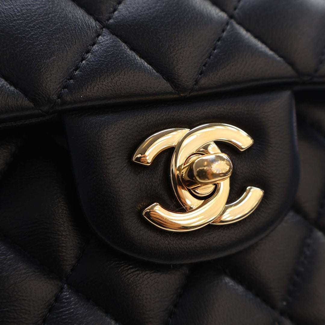 Chanel Small Classic Cuir d’agneau Double rabat