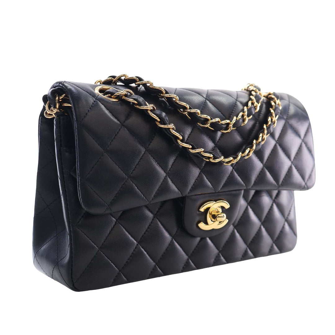 Chanel Small Classic Cuir d’agneau Double rabat