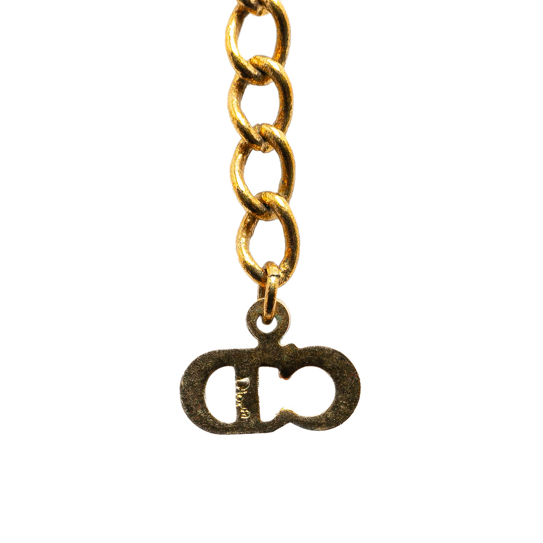 Gold Plated Key Pendant Necklace Gold - Gaby Paris