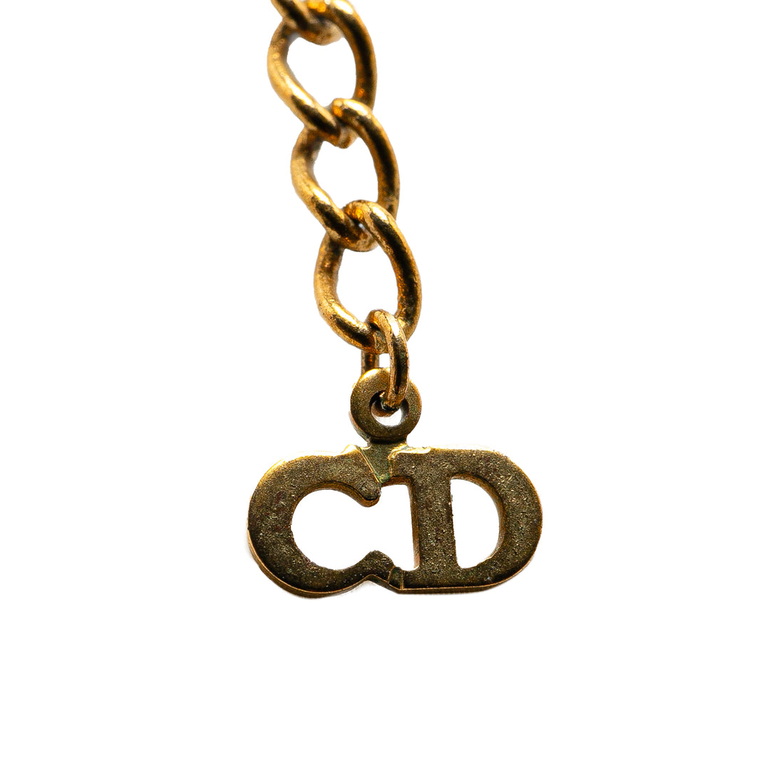 Gold Plated Key Pendant Necklace Gold - Gaby Paris