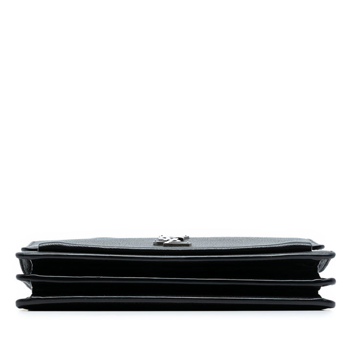 Saint Laurent Medium Cuir de veau grainé Monogram Sunset Sac porté croisé