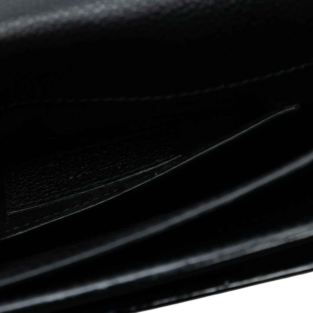 Saint Laurent Medium Cuir de veau grainé Monogram Sunset Sac porté croisé