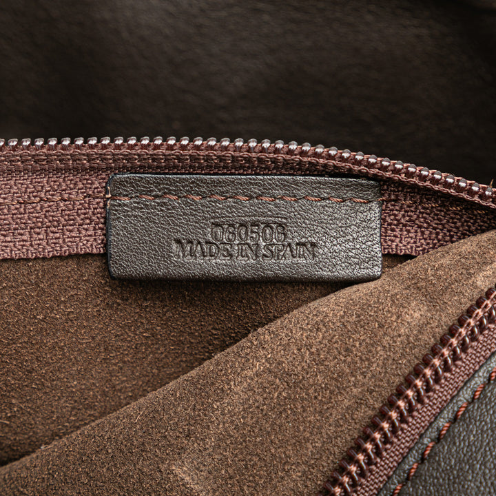 LOEWE Daim Fusta 28 Cabas Marron
