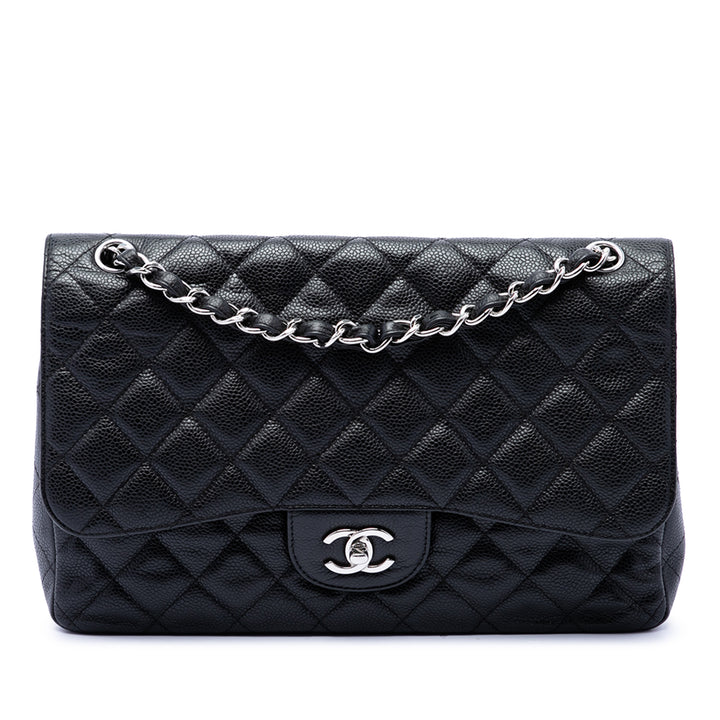 Chanel Jumbo Classic Caviar Double rabat