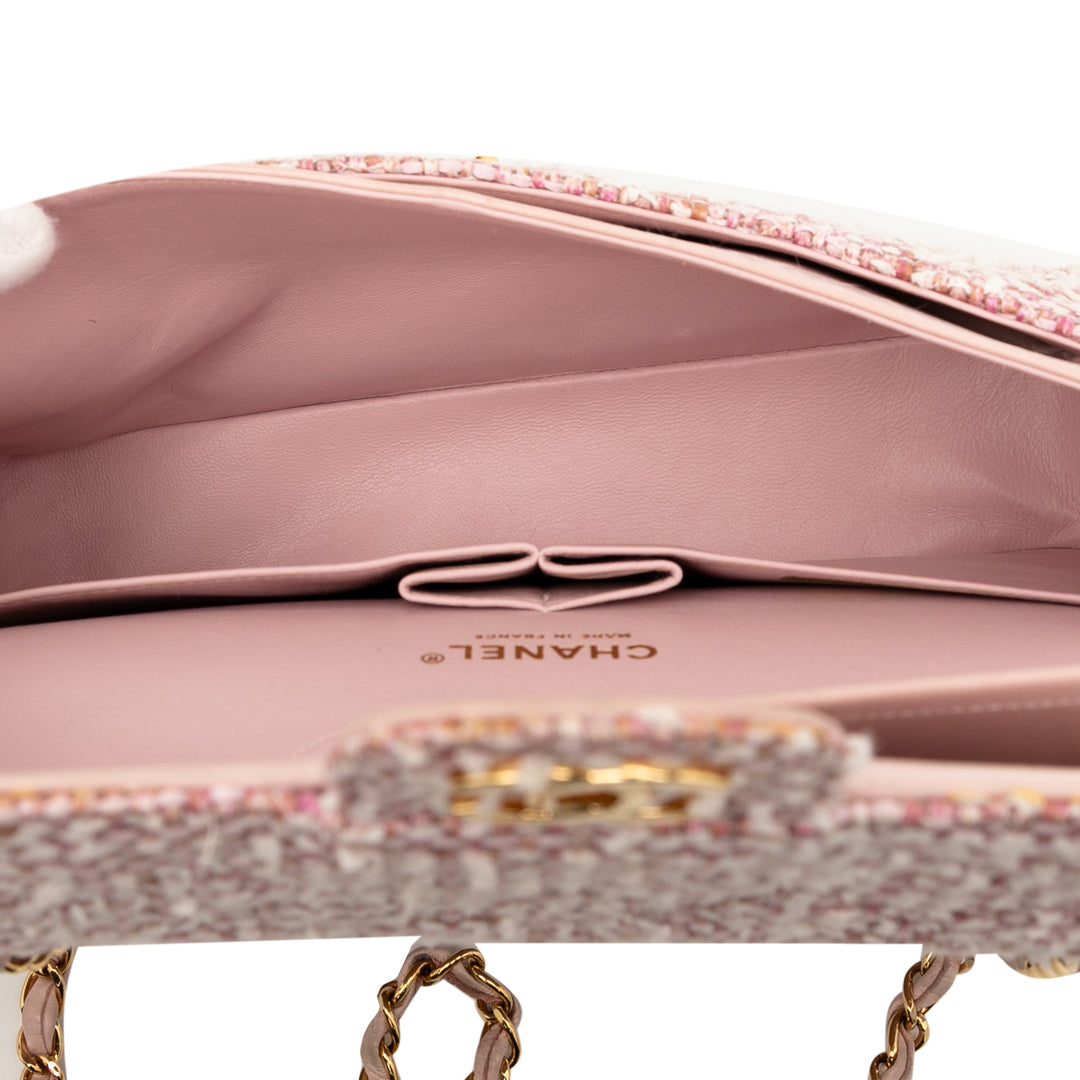 Chanel Medium Classic Tweed Double rabat