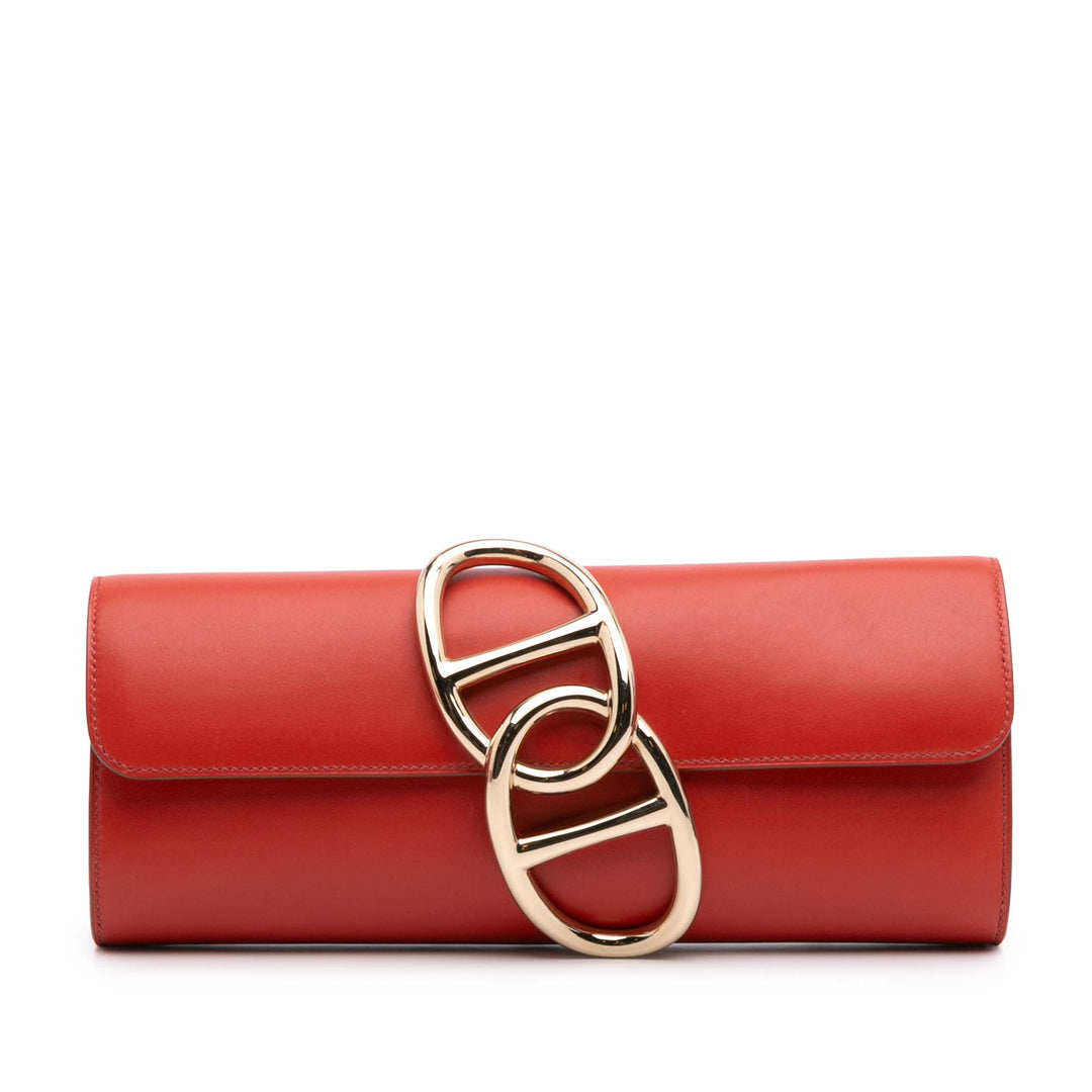 Tadelakt Egee Clutch Red - Gaby Paris