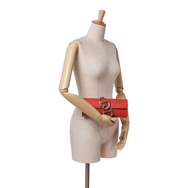 Tadelakt Egee Clutch Red - Gaby Paris