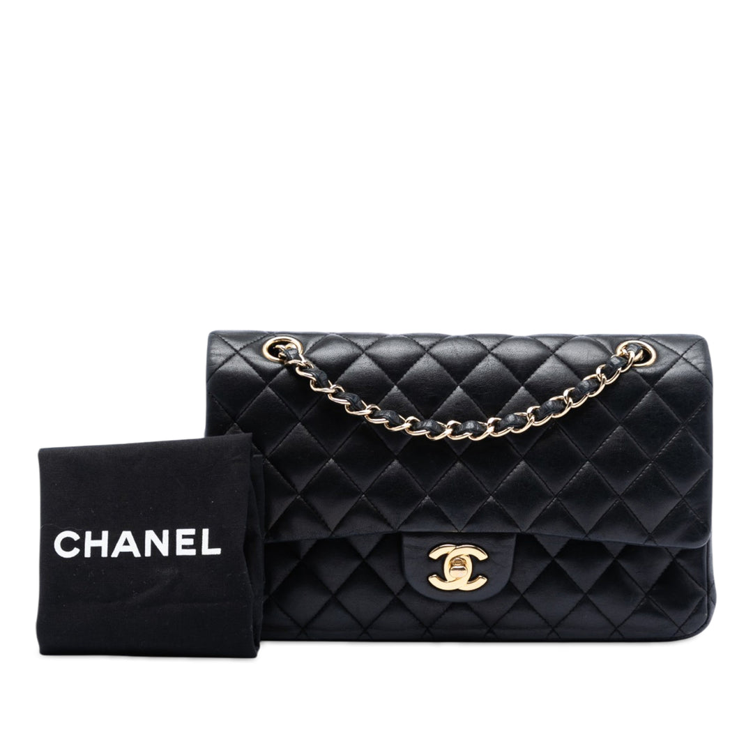 Chanel Medium Classic Cuir d’agneau Double rabat