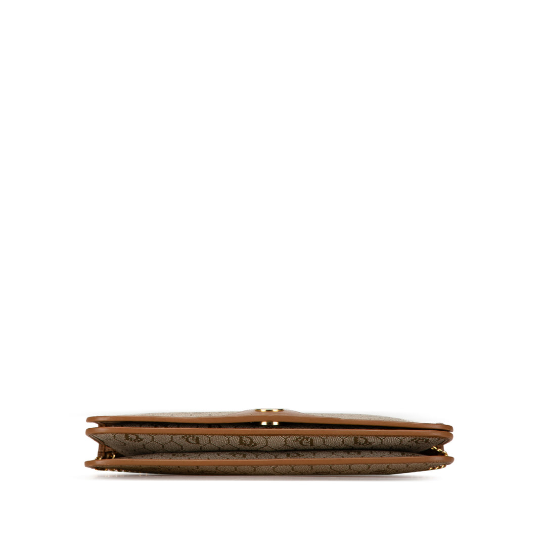 Dior Honeycomb Chain Crossbody Bag Brown - GABY PARIS