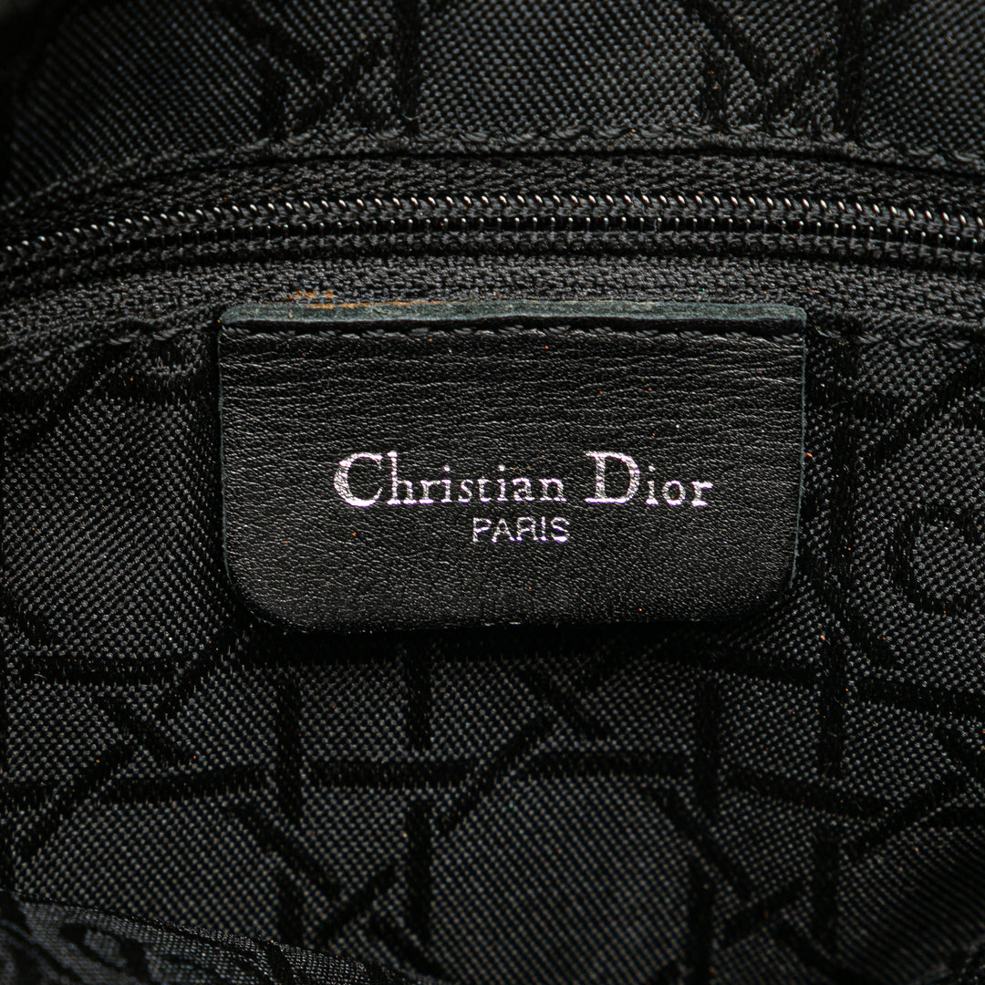 Medium Canvas Cannage Leopard Print Lady Dior Brown - Gaby Paris