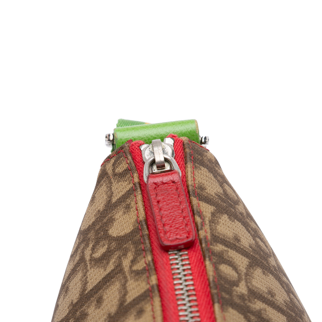Diorissimo Trotter Coated Canvas Rasta Crossbody Brown - Gaby Paris