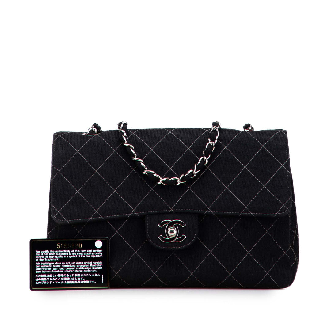 Chanel Medium Matelassé Jersey Simple rabat