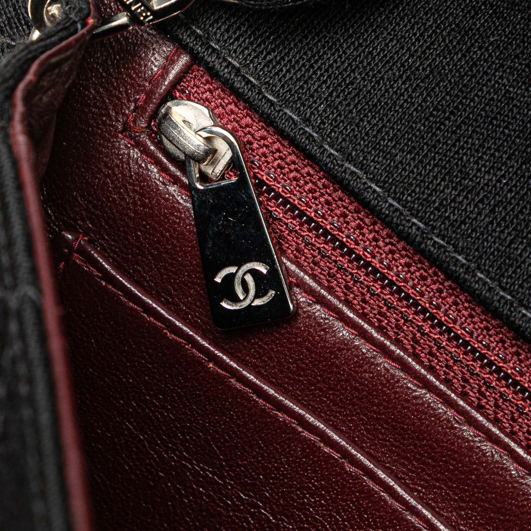 Chanel Medium Matelassé Jersey Simple rabat