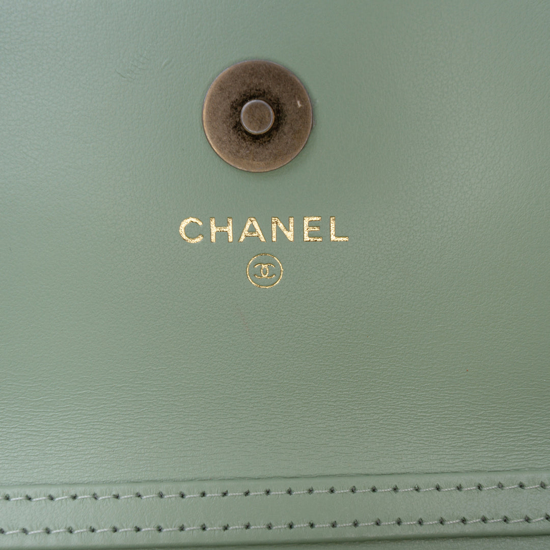 Chanel Mini CC Matelassé Caviar Pochette avec chaîne